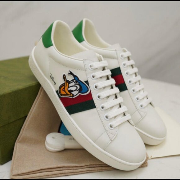NWOT Authentic Gucci x Disney Donald Duck Ace sneakers - Picture 3 of 7